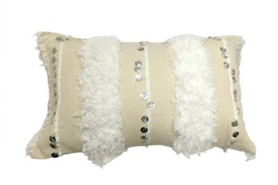Thread Cushion With Filling / 40*60 cm / خددية خيوط بالحشو