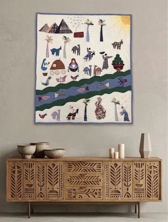 Egyptian countryside / 110*140 cm / لوحة الريف المصري
