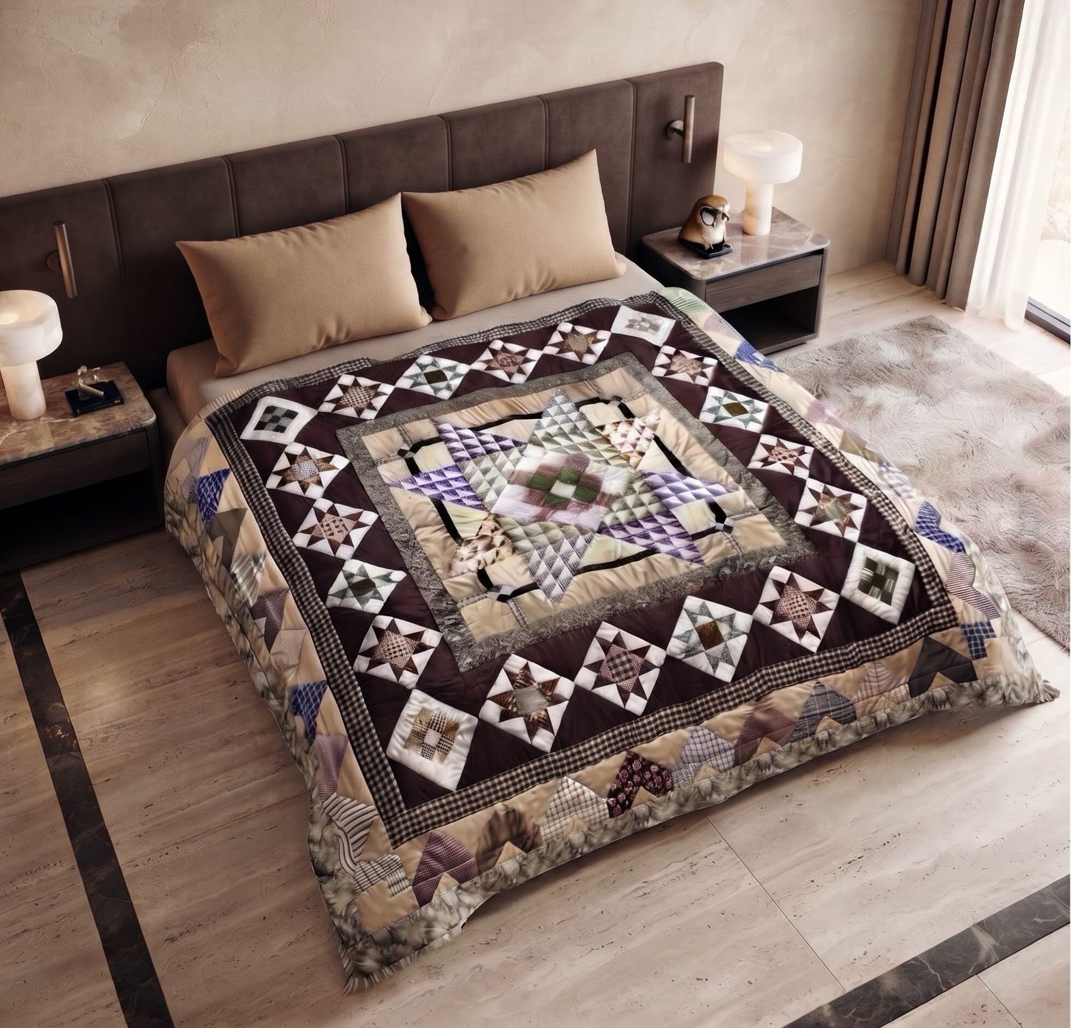 245*245 cm - Patchwork Quilt