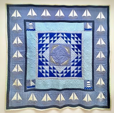 250*250 cm - Patchwork and Applique Quilt