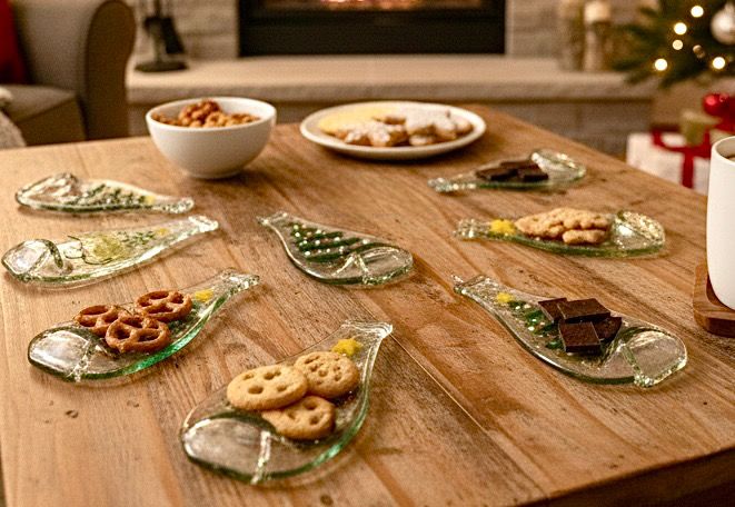 Small Hand painted Bottle ( Christmas Tree ) / زجاجة صغيرة مرسومة ( شجرة كريسماس )