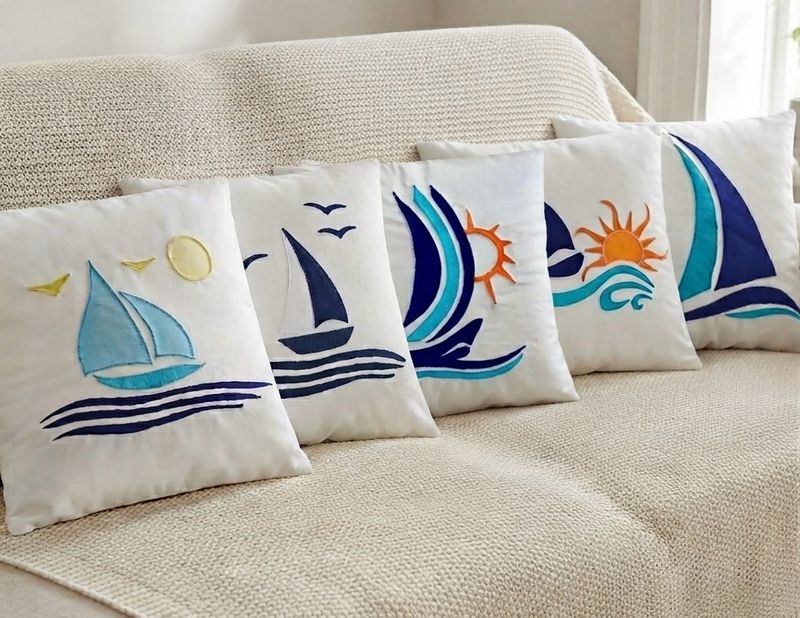 Applique Cushion Cover / 45*45 cm / كيس خددية أبليك