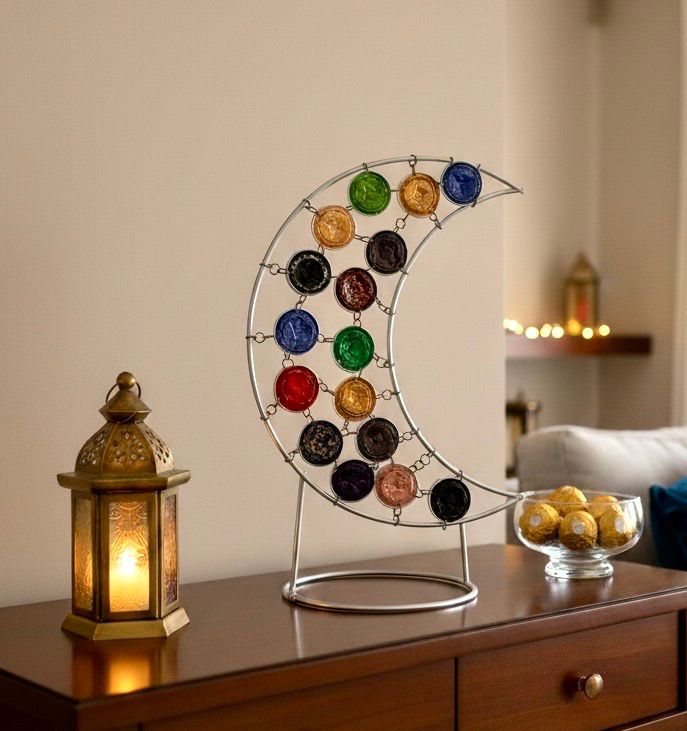Crescent With Nespresso Capsules / 12*29 cm / هلال بكبسولات النسبرسو