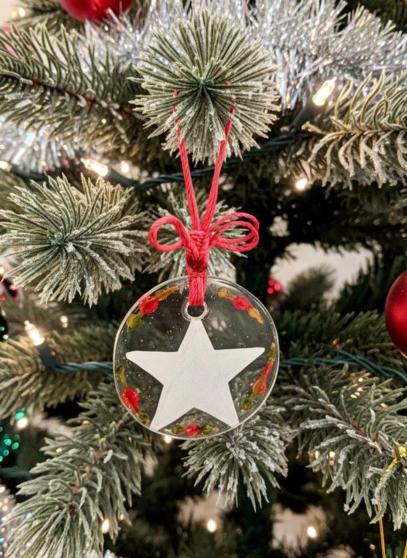 Tree Decoration ( White )/ 6 cm / زينة شجرة ( ابيض )