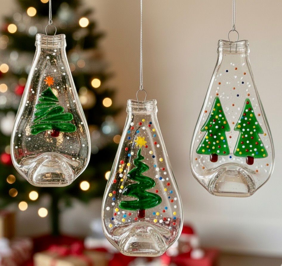 Small Hand painted Bottle With Hanger / زجاجة صغيرة مرسومة بعلاقة