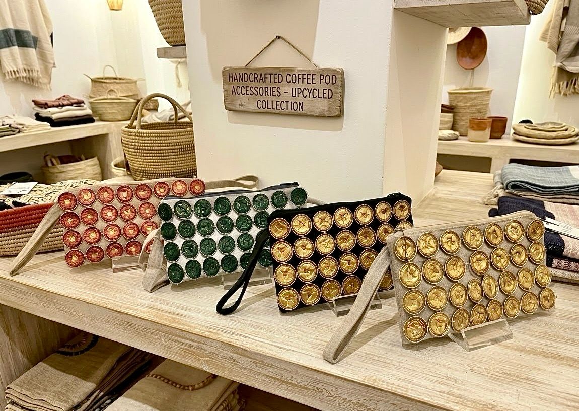 Double Sides Nespresso Clutch - One Color / 15*30 cm / شنطة يد بالنسبرسو من الجانبين - لون واحد
