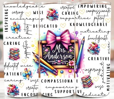 Cute Teacher Tumbler