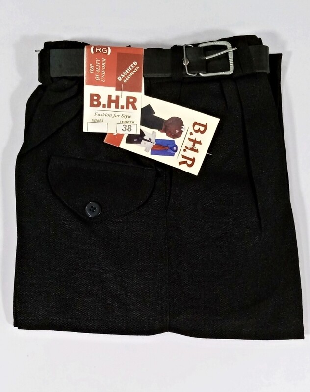 B.H.R School Uniforms Pants for Boys All Colors