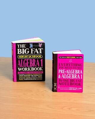 Big Fat Notebook High School Pre-Algebra &amp; Algebra 1 Math Set