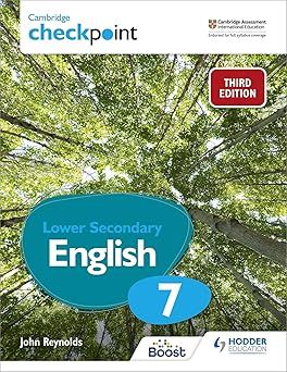 Hodder Education Cambridge Checkpoint Lower Secondary English Student&#39;s Book 7