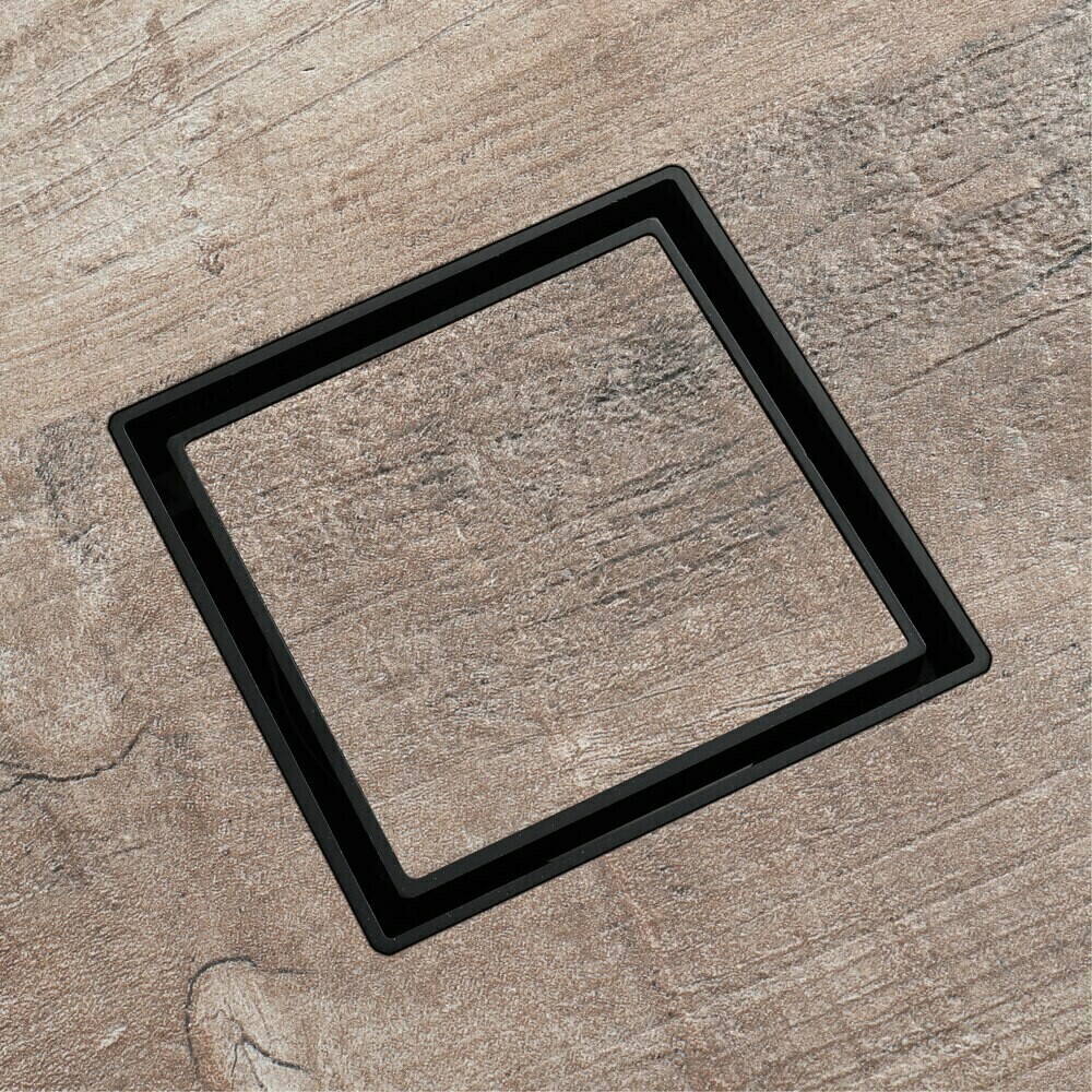 DRENAJE CUADRADO QM 4&quot;X4&quot;, Drenaje QM: Negro Lago Mira Tile In
