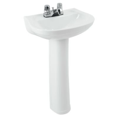 LAVAMANOS Y PEDESTAL ACUACER, Lavamanos y Pedestal Acuacer: White