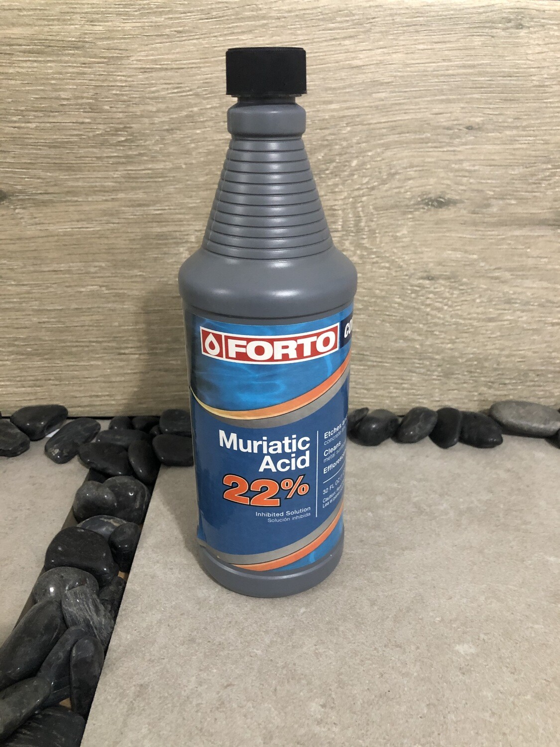PRODUCTO-ACIDO MURIATICO FORTO 1 QT 31%, Ácido Muriático: 1 Cuartillo 22%