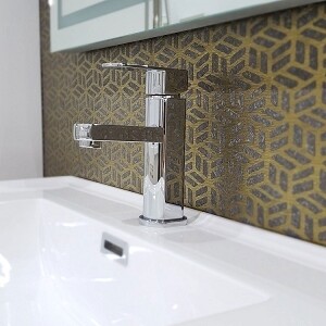 MEZCLADORA  40203, Mezcladora Monomando de 8&quot;: Cromada