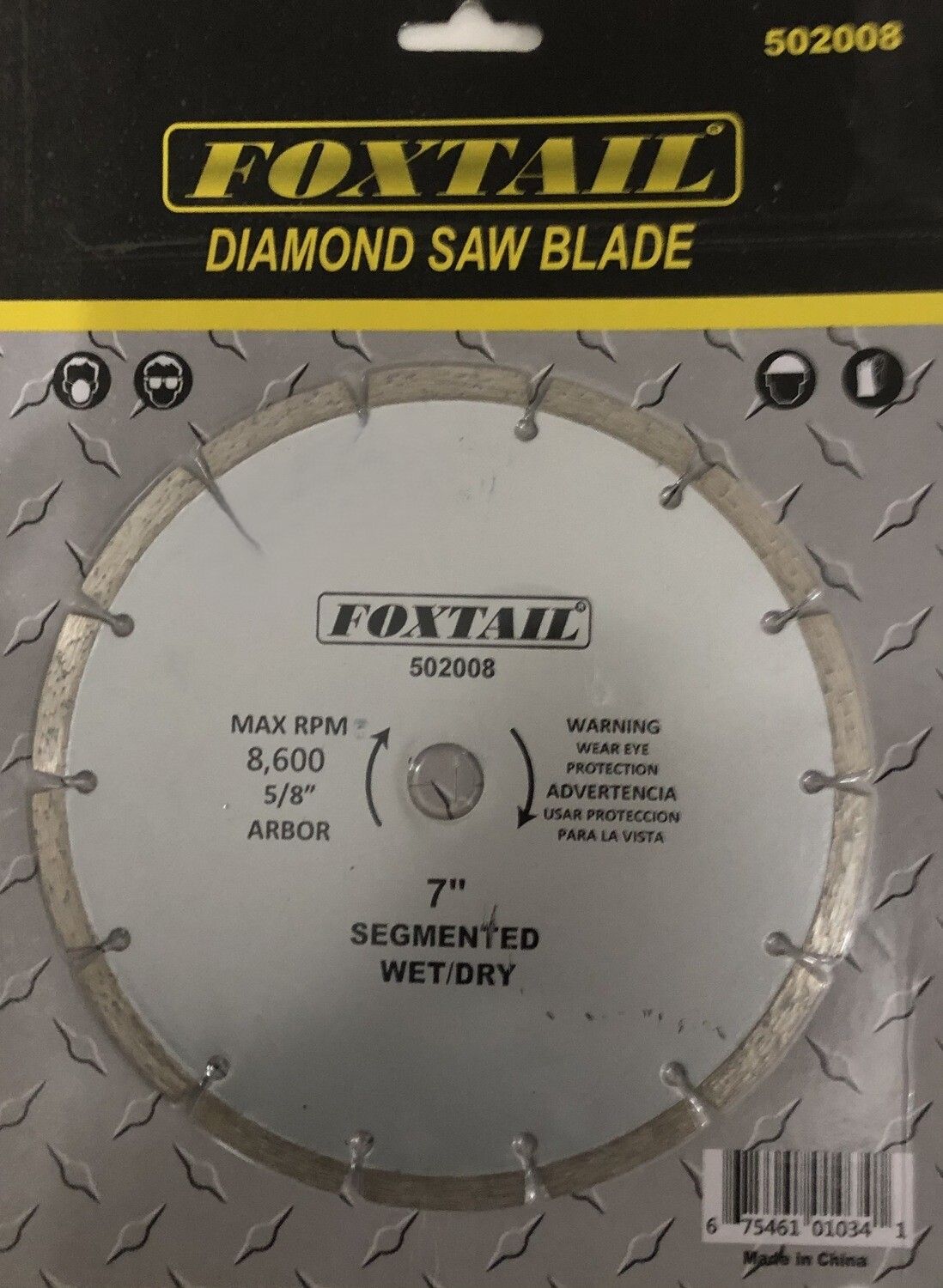 DISCO DE CORTE DIAMANTADO SEGMENTADO  7&quot;