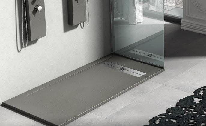 PLATO DE DUCHA CEMENTO RUBI 31.5X60