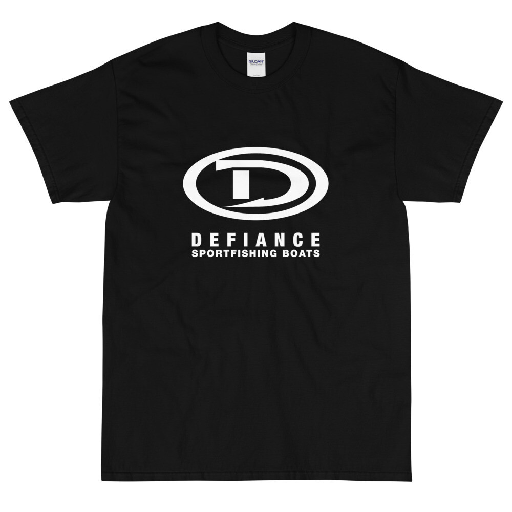 Defiance Boats Men's White Logo Tee