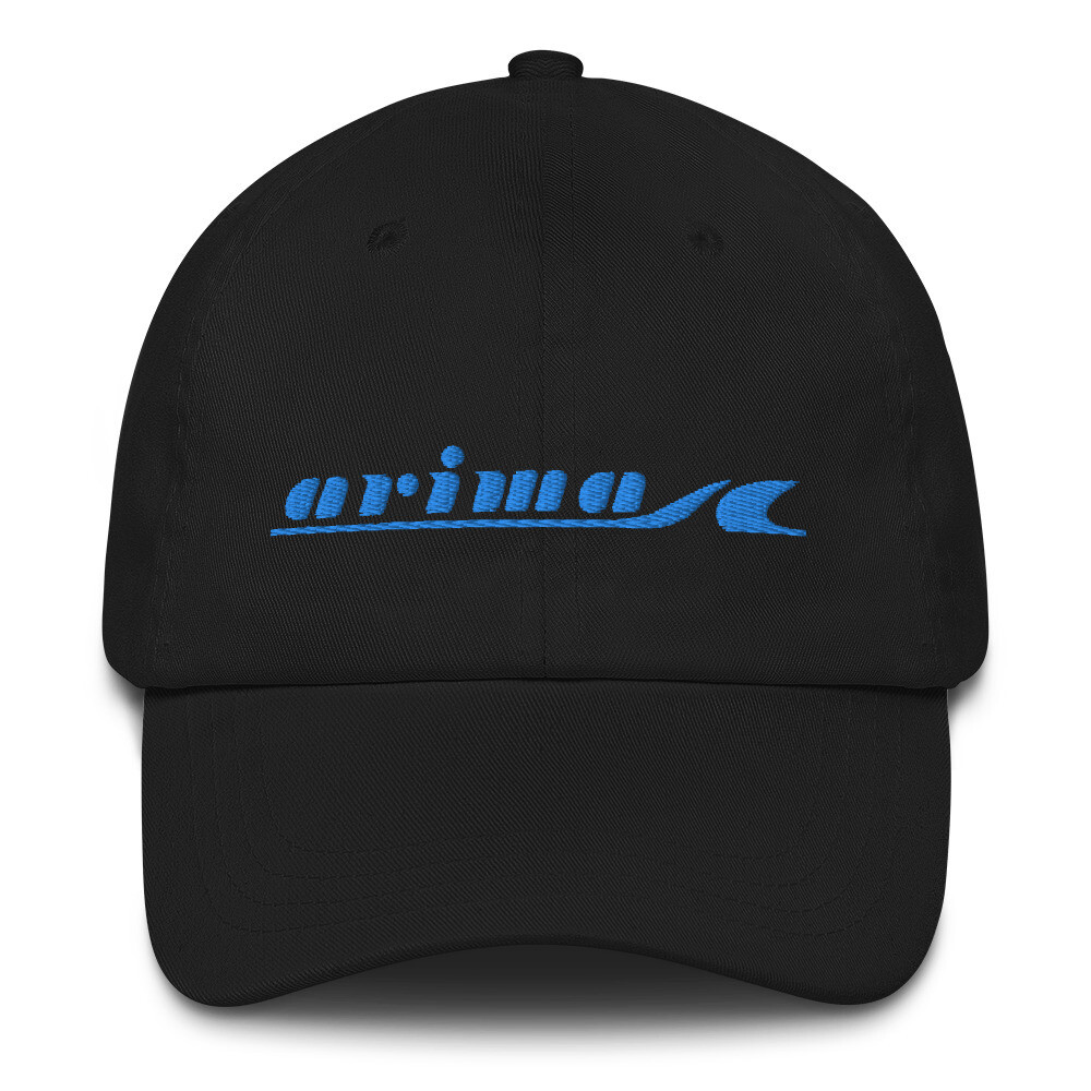 Arima Boats Blue Retro Logo Classic Dad Hat