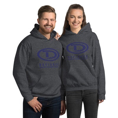 Defiance Unisex Hoodie w/Blue Logo