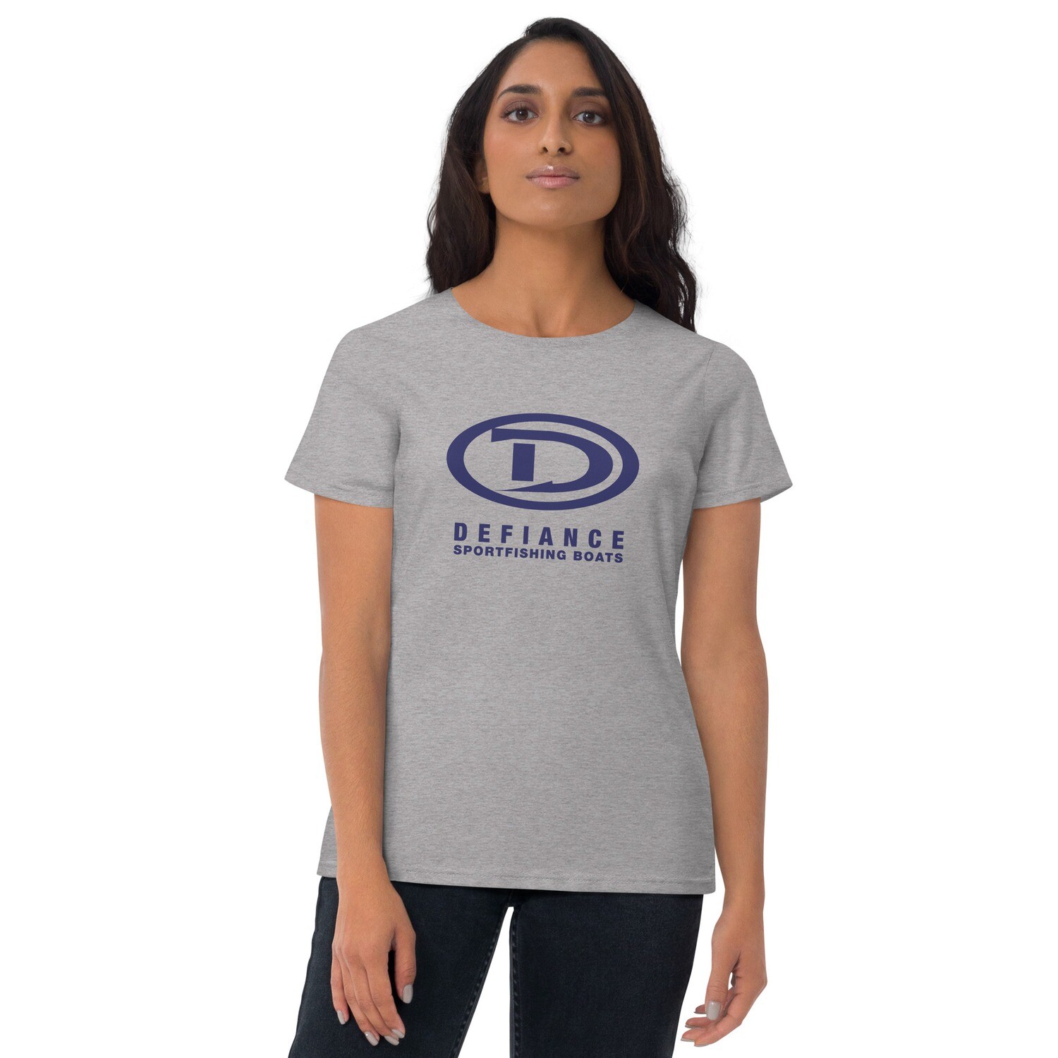 Defiance Women's Tee w/Blue Logo