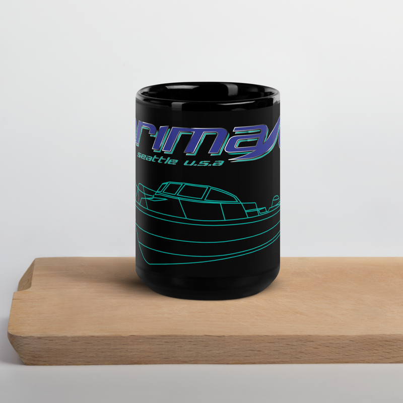 Arima Black Glossy Mug