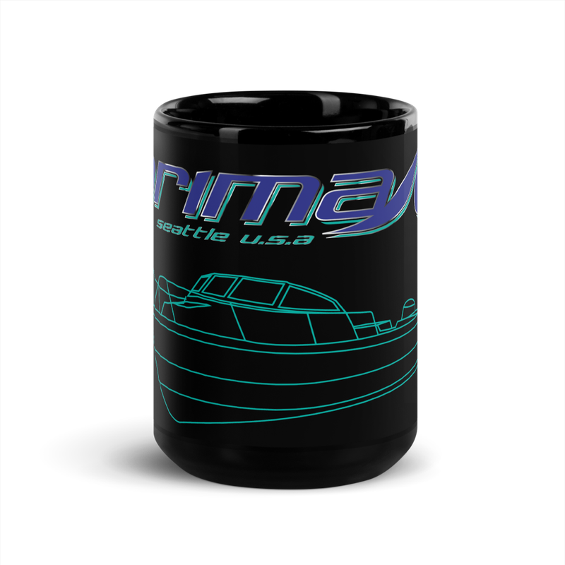 Arima Black Glossy Mug