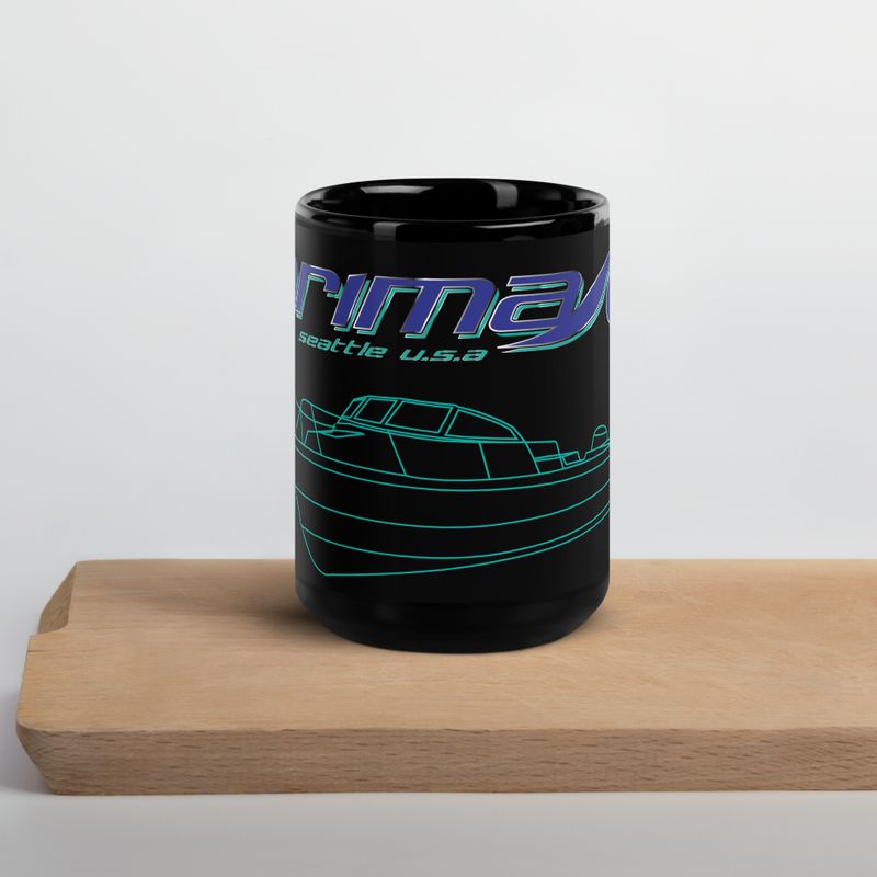 Arima Black Glossy Mug