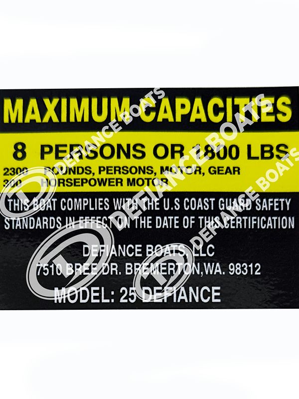 Defiance Capacity Sticker