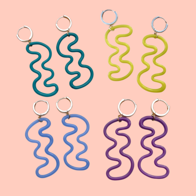 Squiggly Earrings - Cole Berger