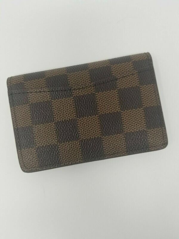 Small Bi-Fold Checkered Brown