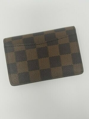 Small Bi-Fold Checkered Brown