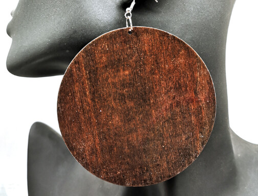 Extra Large Lightweight Wooden Earrings