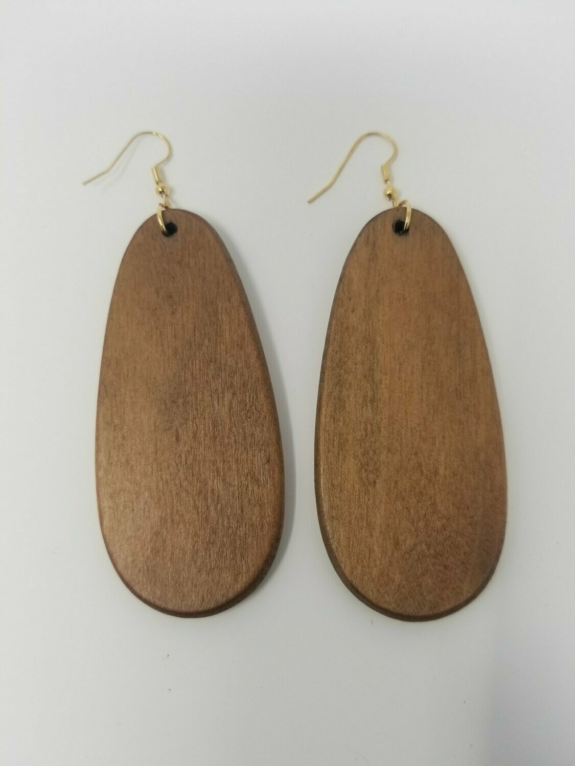 Oval Wooden Earrings