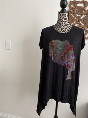 Natural Queen Bling - Multi-Color - T- Shirt