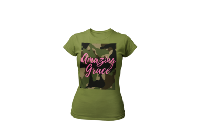 Amazing Grace Women&#39;s Tee | Fatigue | Olive T-Shirt