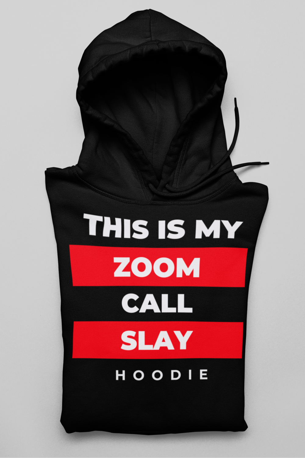 Zoom Slay Hoodie Red & White | Black