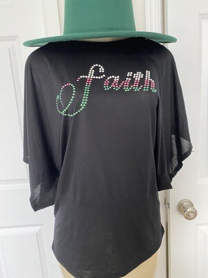 Faith | Women's Dolman Sleeve Tee | Casual Wear | Religious Apparel | Birthday Gifts | Mother's Day Gifts