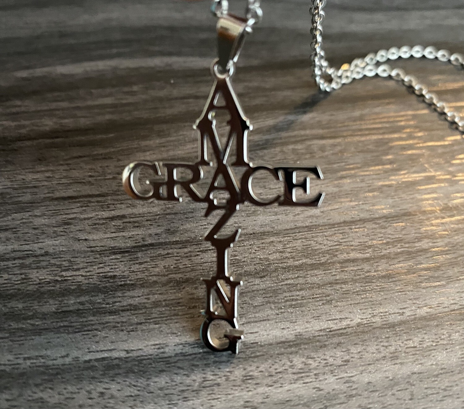 Amazing Grace Necklace | Jewelry| Birthday Gifts| Christmas Gifts | Unique Statement Jewelry
Silver