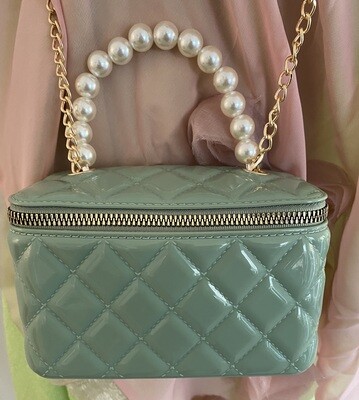 Pearl Handle| Diamond Threaded Clutch Bag | Trendy Accessories | Gifts | Luxury Handbags | Mother's Day