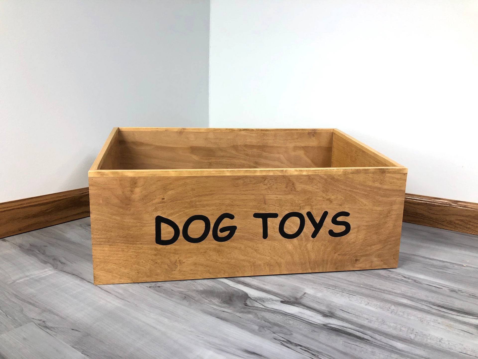 Dog Toy Box Wood, Personalized Dog Toy Box, Dog Toy Box for Small