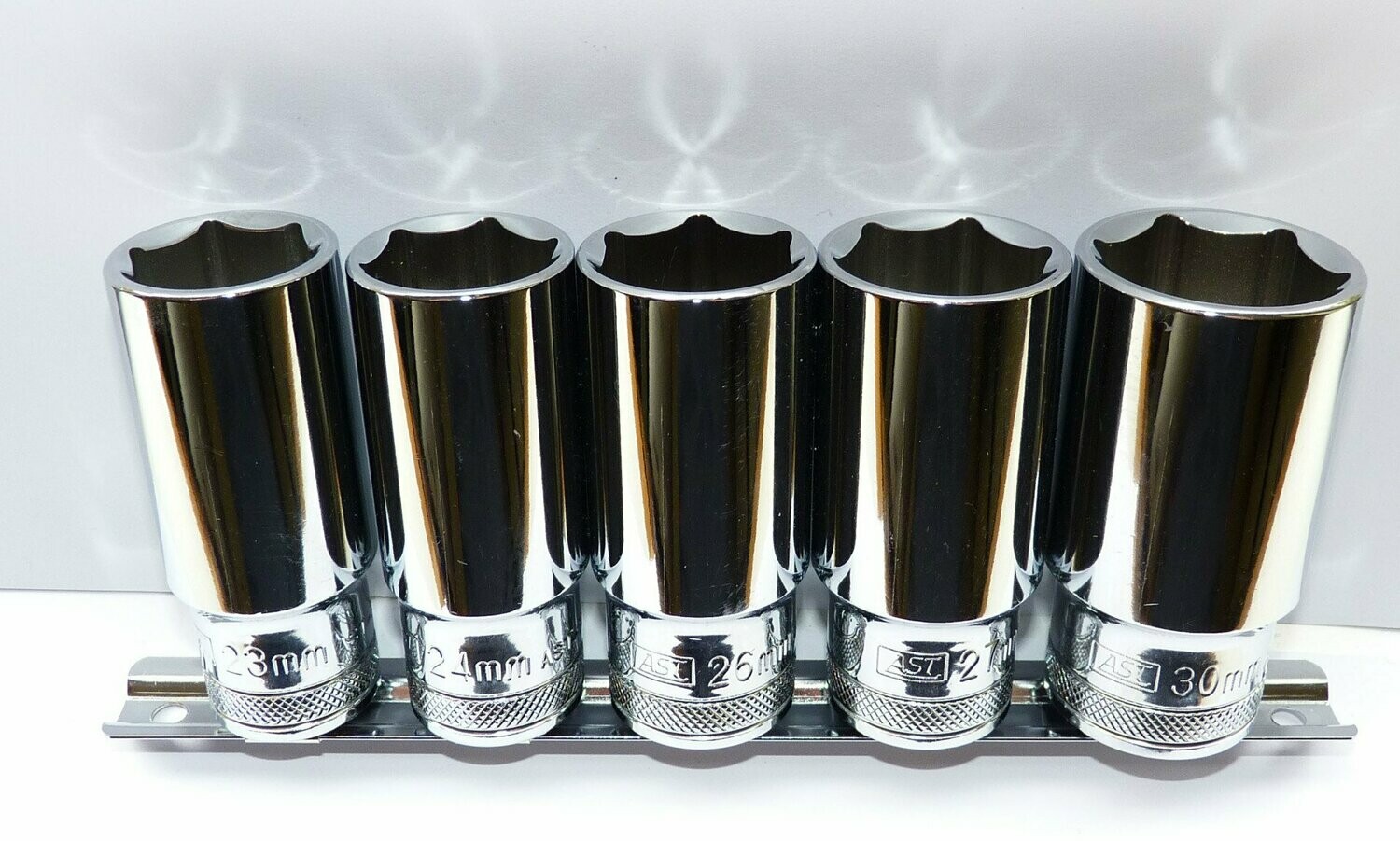 AST TOOLS ENGLAND UK PROFESSIONAL 1/2 DRIVE DEEP HEX SOCKET SET LARGE