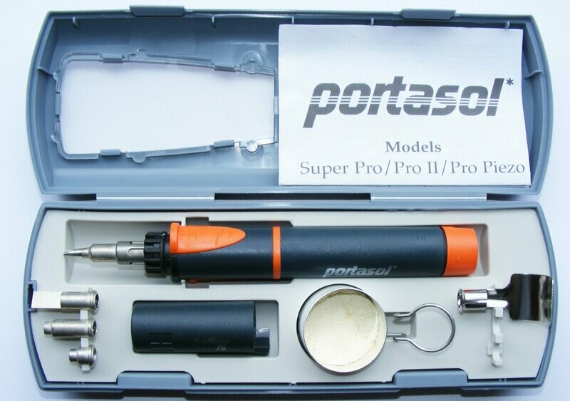 PORTASOL PRO PIEZO BUTANE GAS SOLDERING IRON KIT PP1K