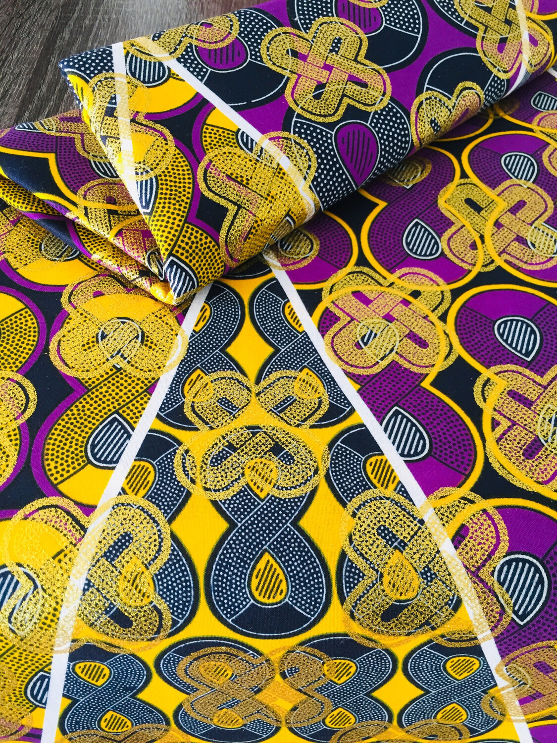 African Wax Print Fabric, Exclusive Design
