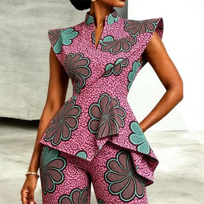 African Wax Print Fabric, Exclusive Design