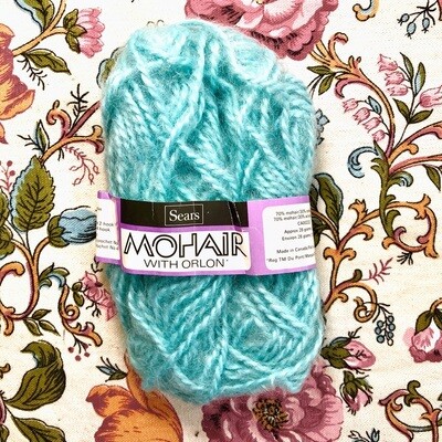 Sears Baby Blue Mohair with Orlon Sears Baby Blue Mohair with Orlon