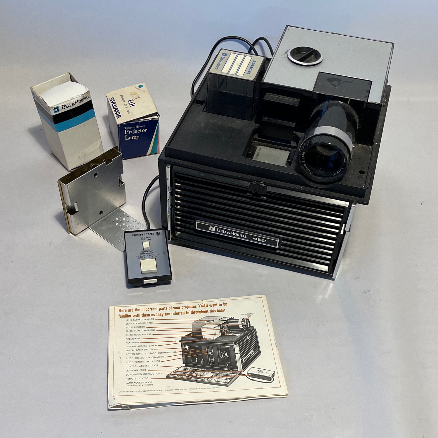 Bell & Howell 452 Projector & Accessories