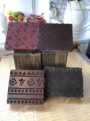 Wood Block Stamps ($50 each)