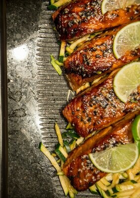 Garlic Ginger Salmon Dinner Meal