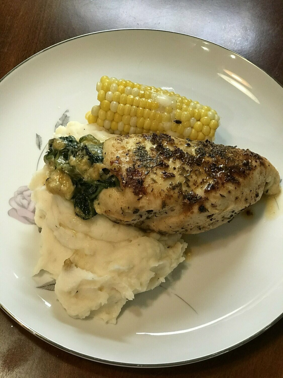 Spinach and Cheese Stuffed Chicken