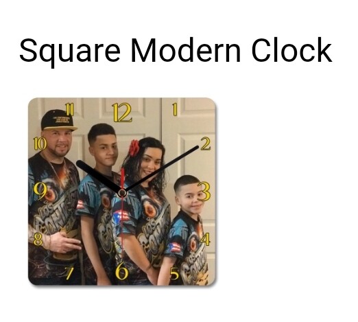 Modern personalized clock